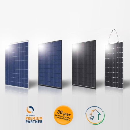 Set 10 PV Panelen SolarWatt Black 285 WP 
