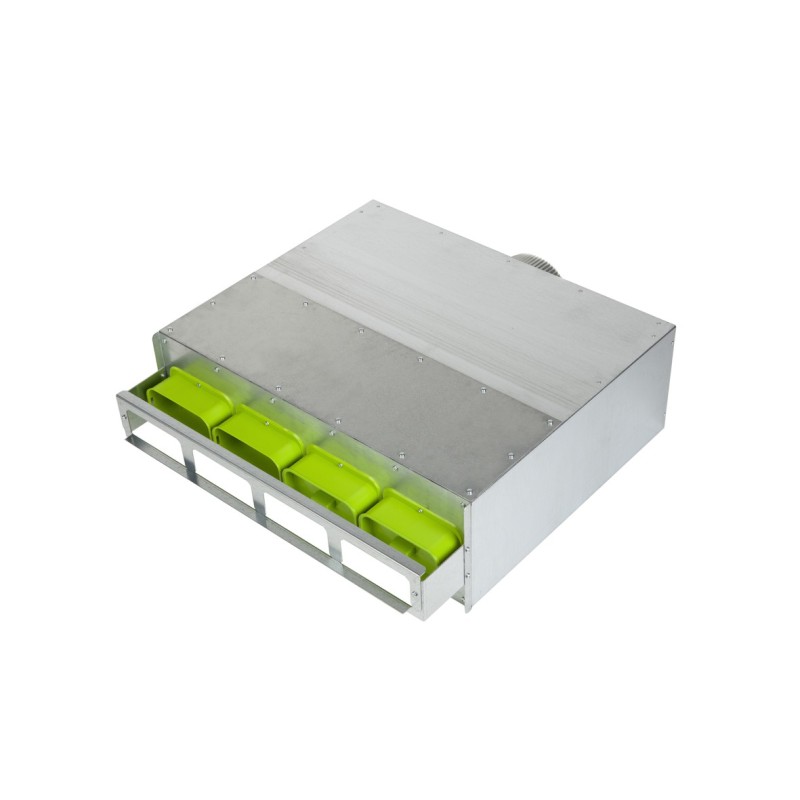 Luchtverdeelkast lslang 60 x 130 met 4 aansluitingen en 160mm